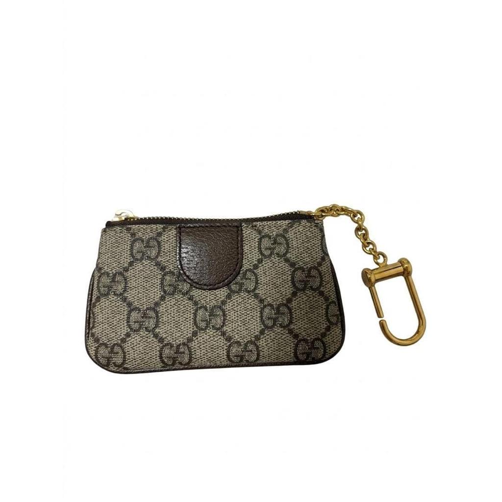 Used GUCCI Ophidia GG Supreme Coin Case with Keychain