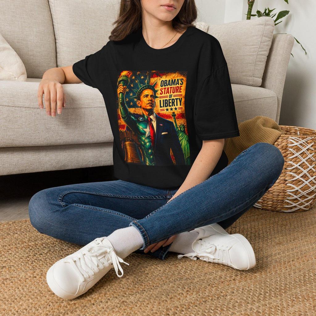 Obama Statue of Liberty T-and kids tshirt | Political Portrait Tee