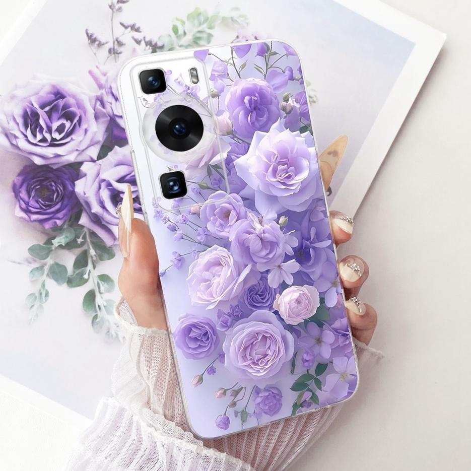 For Huawei P60 Pro Case MNA-AL00 Stylish Flowers Butterfly Painted Cover Soft Slim Phone Case For Huawei P60 Art P 60 Pro Fundas