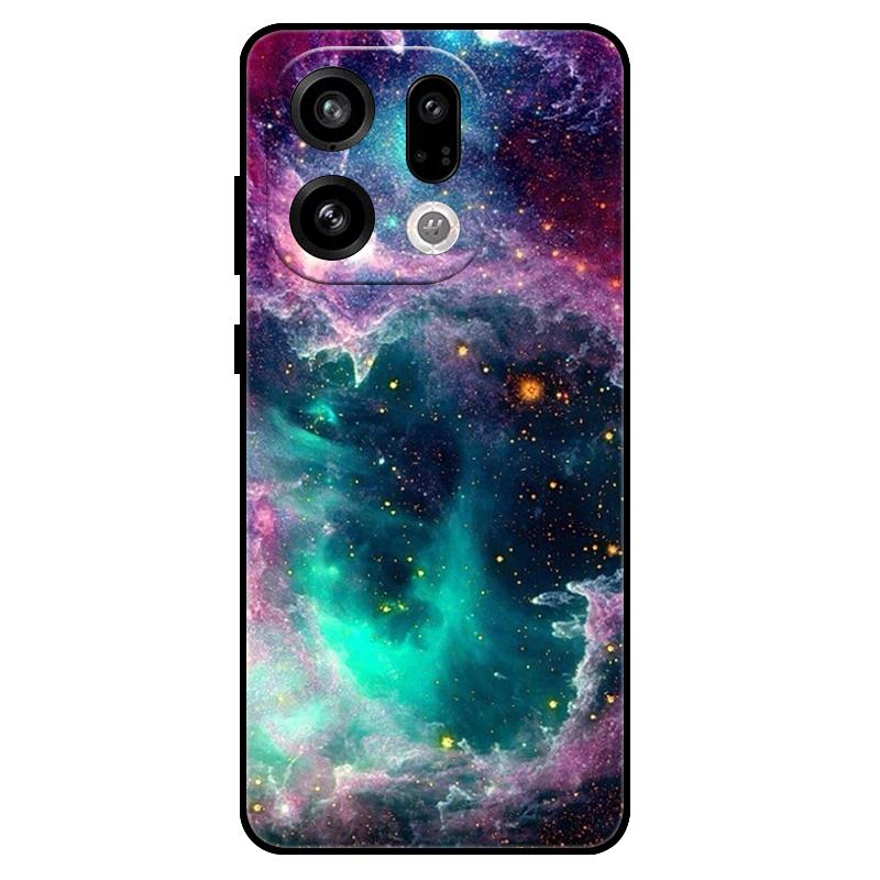 For Oppo Find X9 Pro Case Silicone Luxury Space Soft Bumper for Oppo Find X 9 X9Pro 5G 2025 Phone Cover TPU Funda Shockproof