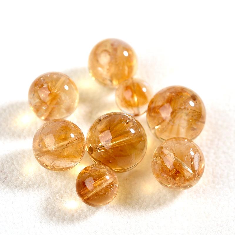 Желтый Кристалл Башня и Бусины из Золотистого Рутилового Кварца для DIY Ювелирных Изделий - Тигровый Глаз и Желтые Цветы из Клея