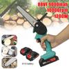 6" 88Vf 1200W Electric Chain Saw With 1/2 Battery Pruning ChainSaw Garden Logging Saw Cordless Woodworking Cutter Power Tools