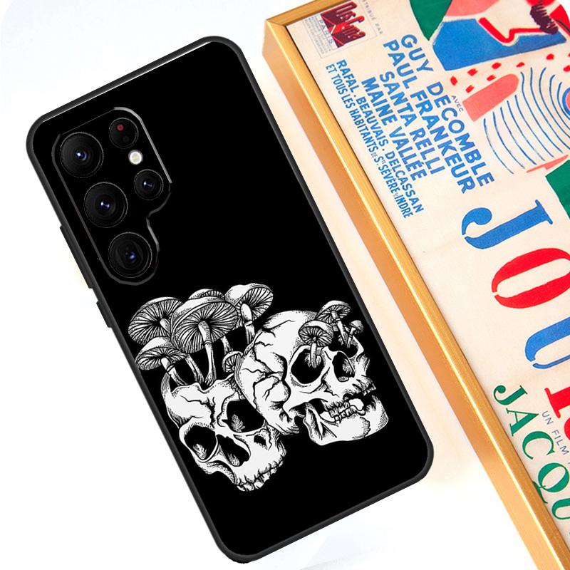 Череп Готический Жуткий Пастельный Гот Чехол Для Samsung Galaxy S24 S23 S22 Ultra Note 20 10 Plus S8 S9 S10 S20 FE S21 FE Крышка
