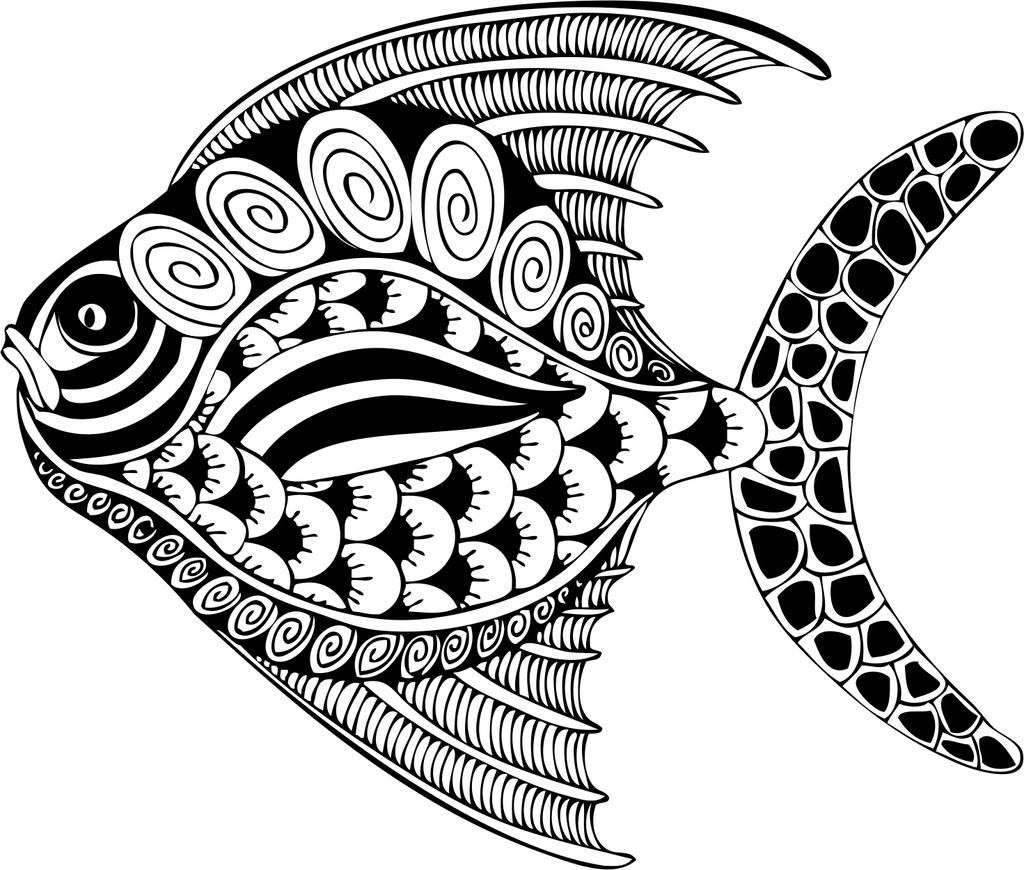 Printtoo Fish Design Деревянный резиновый штамп Scrap-booking Craft Textile Stamps-2 x 2