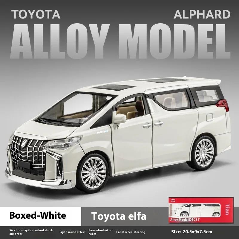 1/24 TOYOTA Alphard Luxury MPV литая модель автомобиля из сплава металла со звуком и светом коллекционирование хобби высокая имитационная модель подарок для мальчика