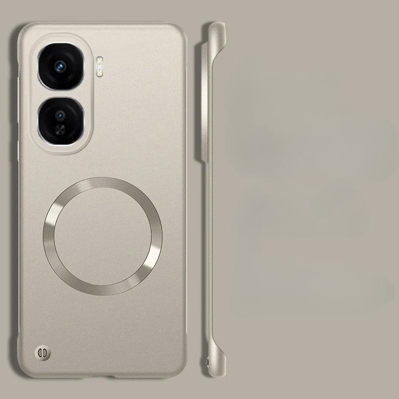 Для Magsafe Frameless Hard Phone Case для VIVO IQOO Neo 10 Metallic Paint PC Магнитная задняя крышка для IQOO Neo 10 Pro Borderless Shockproof Cover