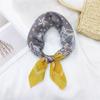 Cotton And Linen Small Square Scarf Silk Scarf Women'S Spring And Autumn New Style Artistic And Versatile Fashionable Temperament Headband Scarf