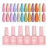 12-Color Cream Candy Macaron Nail Polish Glue Quick Drying Nail Polish New Nail Art DIY