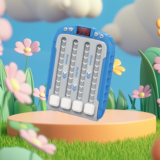Игровая консоль Quick Push Rhythm для тренировки скорости реакции для детей и взрослых, портативная обучающая игровая машина со светящимся треком, игрушка