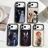 Чехол для телефона S-Sailor M-Moon Для iPhone 17, 16, 15, 14, 13, 12, Pro Max Черного цвета Серебристое покрытие Внутренняя крышка