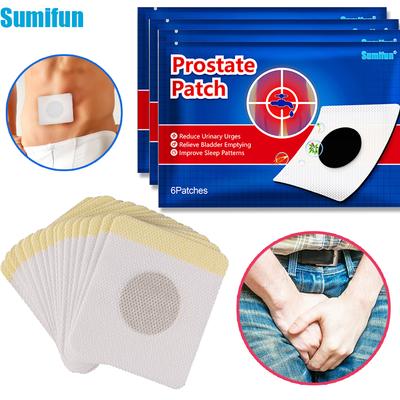 Sumifun 6/12/30 шт. Пластырь от отека простаты, Пластырь для здоровья пупка, Облегчает частое мочеиспускание, Позывы к мочеиспусканию, Уход за мужской интимной зоной, Повышает уверенность
