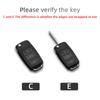 Чехол для автомобильного ключа из замши и кожи для Volkswagen VW Polo Golf Passat Tiguan Beetle Caddy T5 Up Eos Skoda Octavia Seat Leon Altea