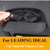 Для LEADING IDEAL Li Lixiang L6 L7 L8 L9 2025 2025 Автомобильный Стайлинг Солнцезащитный Козырек Ящик для Очков Замшевый Ящик для Хранения Солнечных Очков Авто Аксессуары