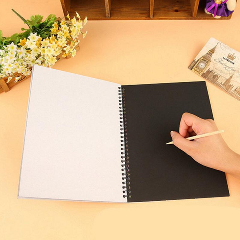 1 Set Children Diy Graffiti Book Montessori Educational Toys Rainbow Magic Scratch Off Paper For Kids Arts Scraping Painting Toy