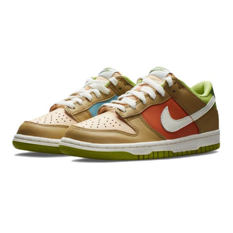 Nike Кроссовки Dunk Low Коричневые Зеленые DV9108-711