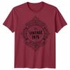 Vintage 1975 Aged To Perfection 51st Birthday Occasions Unisexs Unisexs Graphic Tee