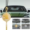Car Accessories Zinc Alloy Diamond Badge Rearview Mirror Pendant For Skoda Octavia Superb Rapid Fabia Citigo Enyaq Deriv Visions