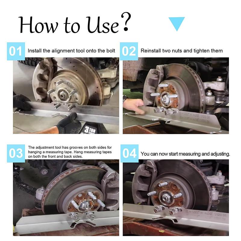 Пластина для регулировки колес Пластины для регулировки схождения Аксессуары Точные измерения Панель для регулировки для внедорожников