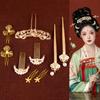 1 set Classical Ancient Hair Stick Chinese Style Hanfu Hair Accessories Flower Hair Comb  Jewelry