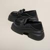 Fashion Thick-soled Heightening Small Leather Shoes Women's Retro British Style Single Shoes Spring and Summer New Versatile Muffin