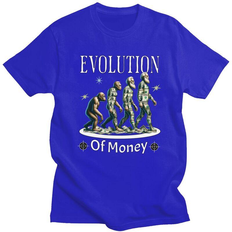 Bitcoin Evolution Of Money T Shirt Unisex Short Sleeve 100 Cotton Tshirt Leisure Tees Fashion Tshirts For Husband Boyfriend