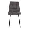 Chaise Gris Foncé Middelfart - HOUSE NORDIC - Lot de 2 - Tissu