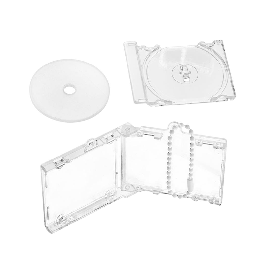 Акриловый брелок-подвеска в виде альбома для дисков, брелок в виде пустой коробки для дисков, подходящий для брелка-рюкзака, брелок-зажим для цепи