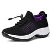 Women's Walking Shoes Fashion Sock Sneakers Breathe Comfortable Nursing Shoes Casual Platform Loafers Non-Slip 2024
