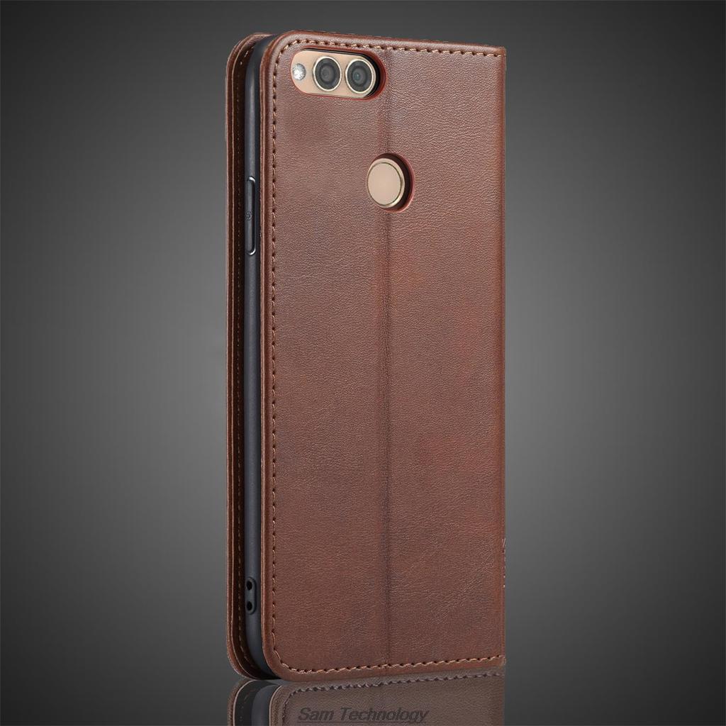 Магнитный притяжение кожаный чехол для Huawei Honor 7X кобура флип чехол кошелек телефон сумки Fundas Coque