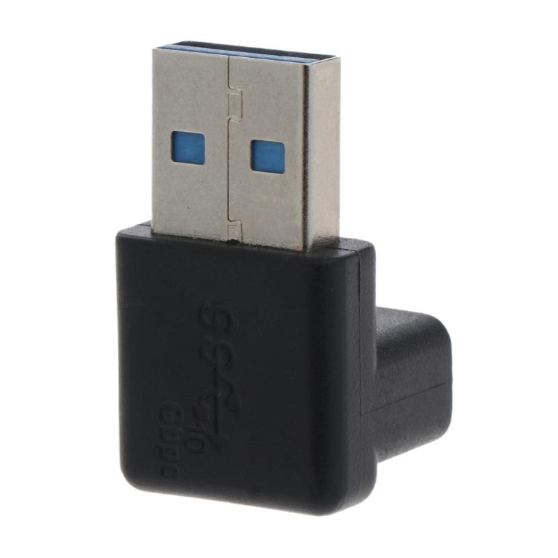 Новый 90-градусный адаптер-разъем USB 3.0 A папа-мама под прямым углом USB-штекер для ноутбука/ПК