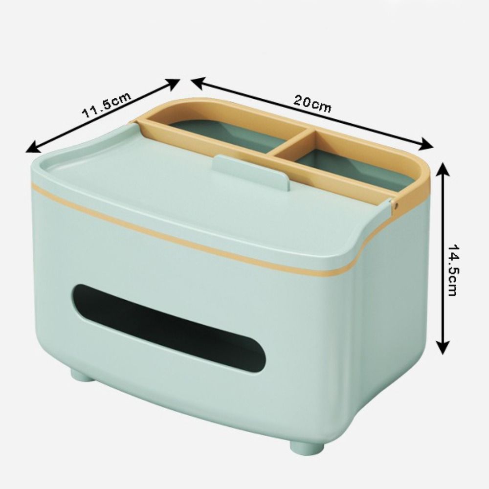 Light-Luxury Napkin Holder Multifunctional Remote Control Storage Desk Organizer Home Office Use
