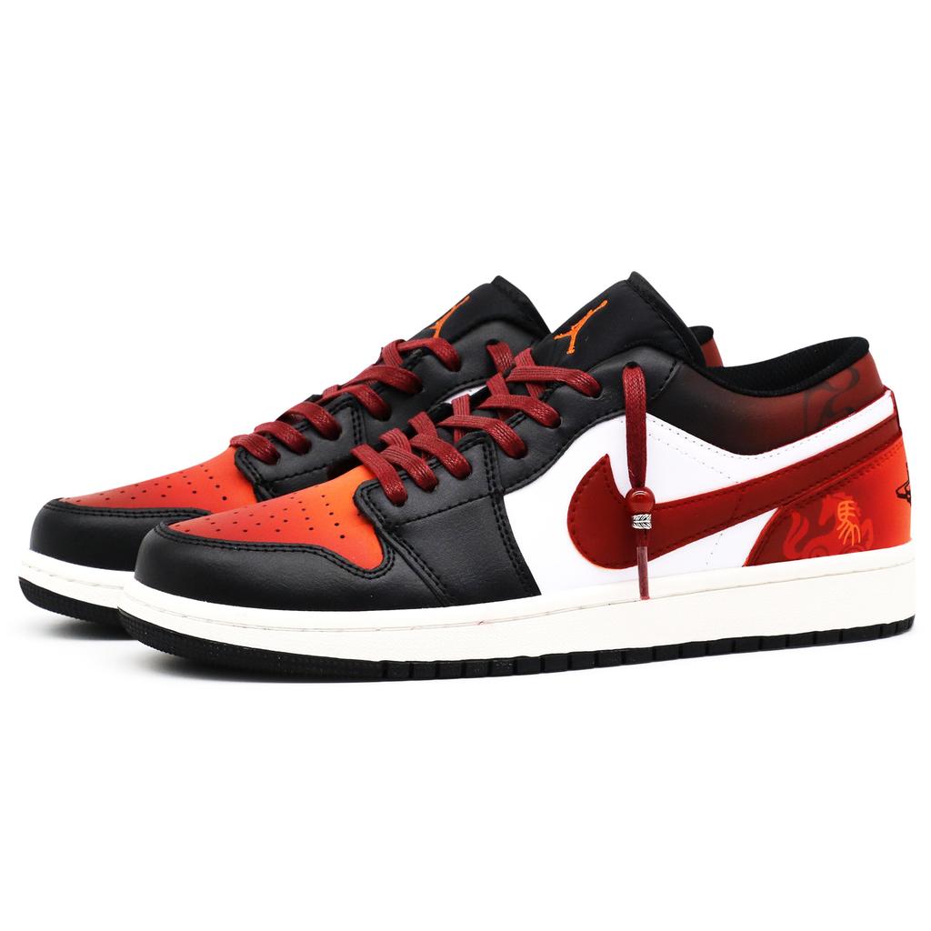 Jordan Air Jordan 1 Ворон Сделан, Лошадь к Оранжевому Успеху, Специальная Коробка, Год Лошади, Благословение, Ручная Рисовка, Повседневный Универсальный 553558-081(Team52-S-BOX)