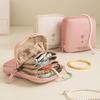 Travel Jewelry Case Multiple Sections Waterproof Soft Lining Earring Storage Bag