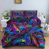Geometric 3D Printed Bedding Set Soft Single King Queen Double Psychedelic 3D Abstract Duvet Cover 2/3pcs Polyester Quilt Covers
