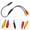 CVBS RCA 4-Pin Camera Signal Harness Car Male To Female Connector Cable Backup Camera DVR Wire Harness