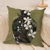 Vintage Vase Print Cushion Cover Pillowcase Ultra Soft Skin Friendly Fabric Cloud Like Comfort  Concealed Zipper