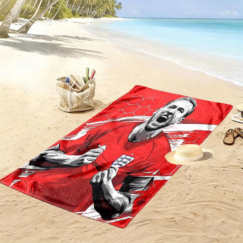 Harry Kane Vibes Beach Towel, Large Soft Quick Dry Towel for Beach Camping Swimming