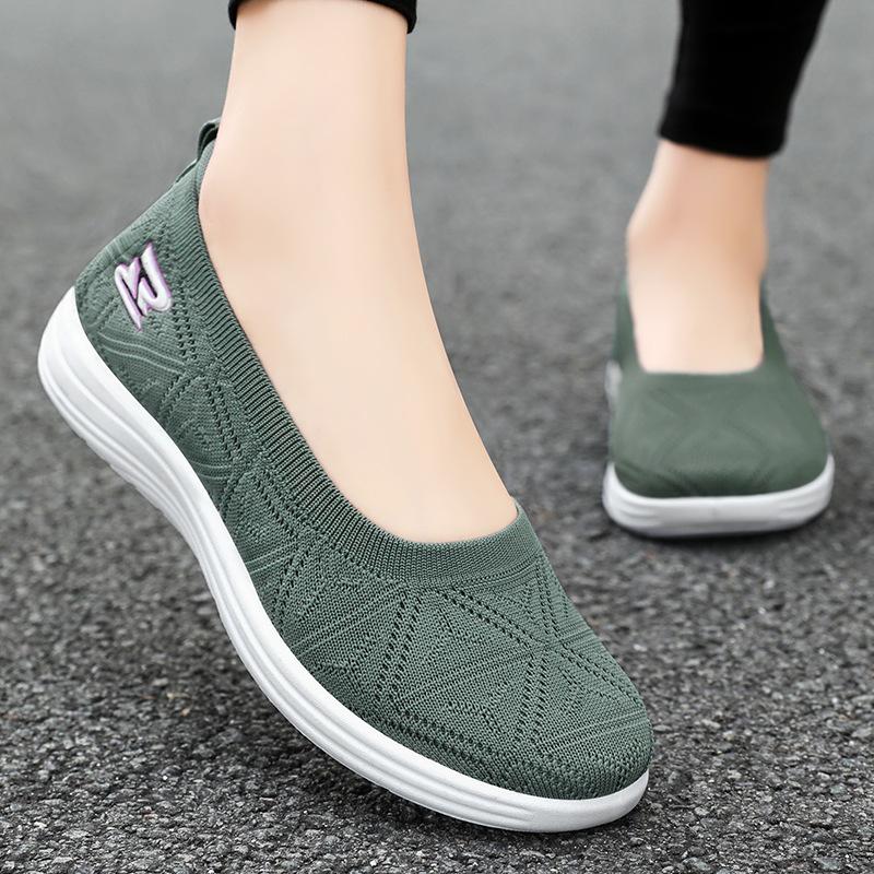 Women's Shoes New Summer Casual Shoes Soft Sole Comfortable Mother Shoes Light Breathable Shoes Women's Simple Single Shoes