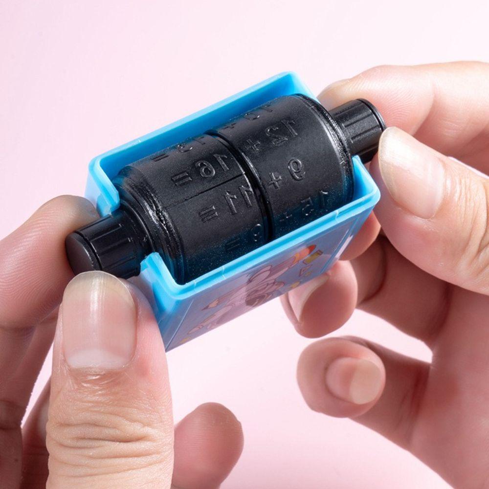 Stationery Division Math Calculate Number Rolling Stamp Arithmetic Stamp Math Practice Roller