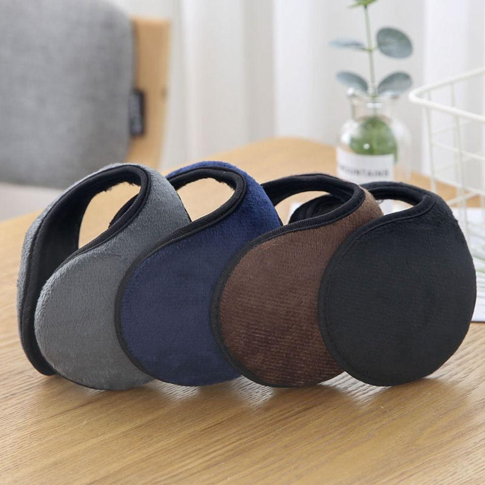For Male Keep Warmer Solid Color For Female Thicken Plush Earmuffs Earcap Ear Cover Ear Warmers