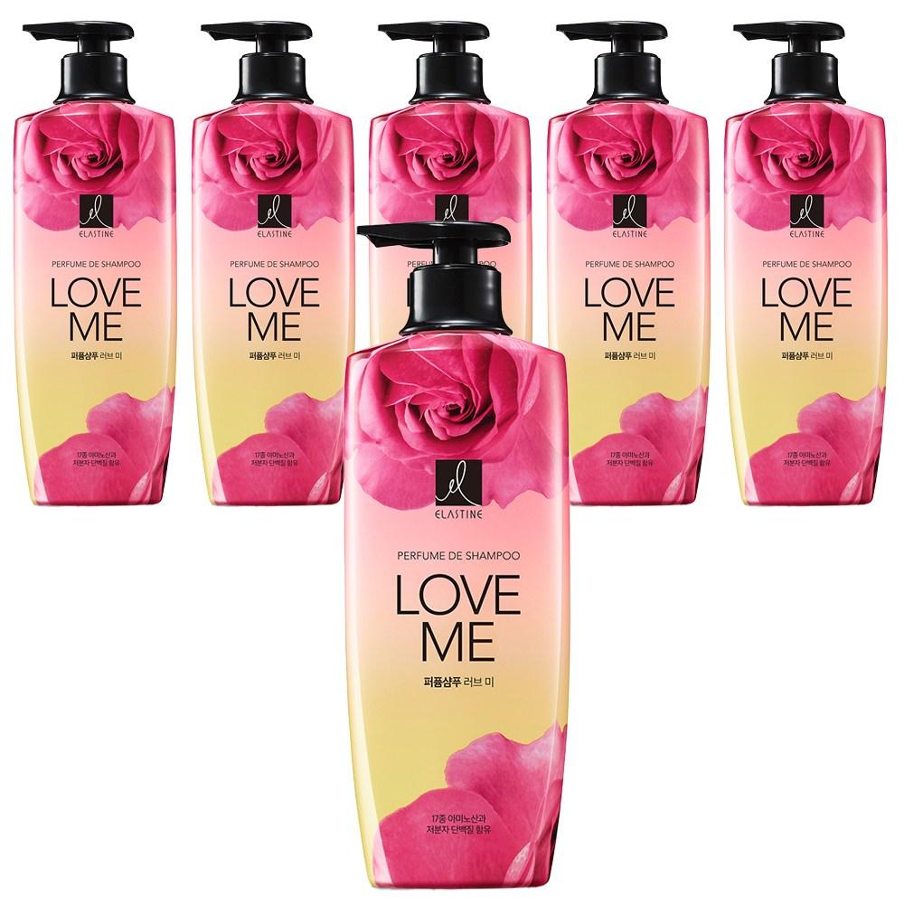 Elastin Perfume de Shampoo Love Me Peach & Freesia Scent 600ml 6 pcs