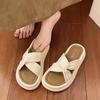 Cool Slippers Female Summer Wear 2025 New Fairy Style with Skirt Platform Beach Sandals Fashion Pregnant Women One-word