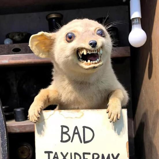 Bad Taxidermy Calendar 2026 Awkward Animal Photo Wall Calendar Unintentionally Decor Unique Prank Funny Office Kitchen