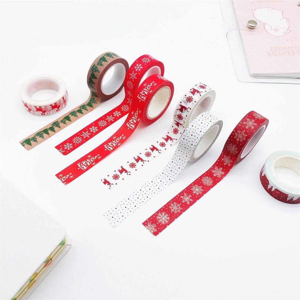 Cute Label Stickers Snow Deer Christmas tree Decorative Christmas Tape Scrapbooking Masking Tape
