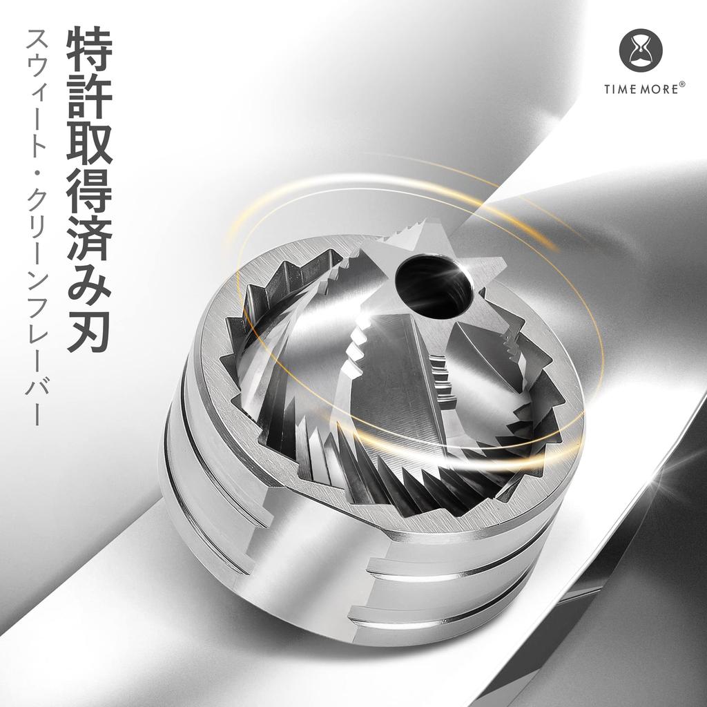 TIMEMORE C3S Ручная Кофемолка из Нержавеющей Стали с Регулируемой Степенью Помола, Легкая и Компактная, Черная, Полностью Металлическая, Экономящая Усилия