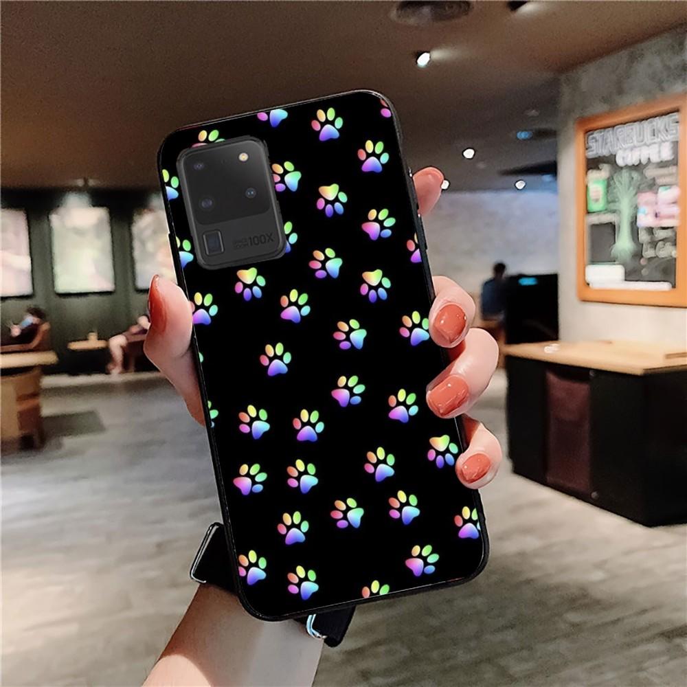Чехол для телефона с собачьей лапой для Samsung S 9 10 20 21 22 23 30 23plus lite Ultra FE S10lite Fundas
