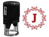 Printtoo R-40 Self Inking Alphabet J Monogram Octagon Celtic Swirl Frame Rubber Stamp Office