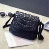 Black Women Pu Rivet Stud Crossbody Bags Female Women Messenger Bags Purses and Shoulder Bag