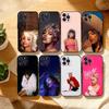 Милый Чехол для Телефона D-Doja C-Cat Singer Для iPhone17,16,15,14,13,12,Plus,Pro Max, 5G Другие Мягкий Черный Чехол