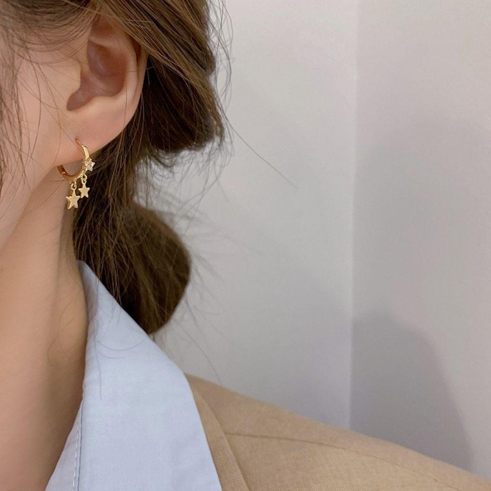 Women Jewelry Hoop Earrings Korean Style Earring Star Drop Earrings Pendant Earring Women Earring